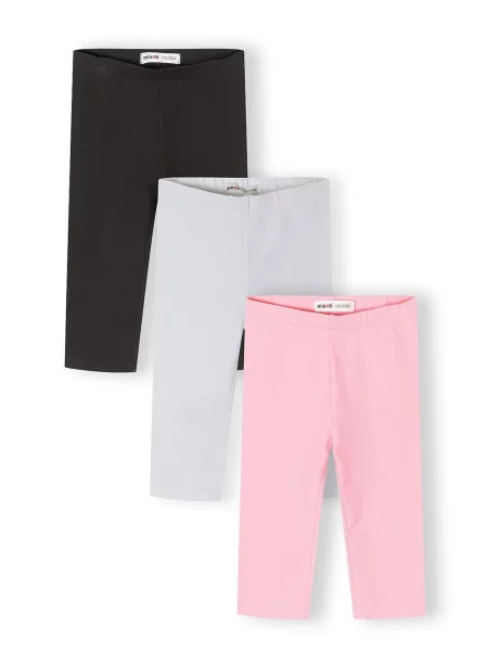 MINOTI Leggings gri deschis / roz negru