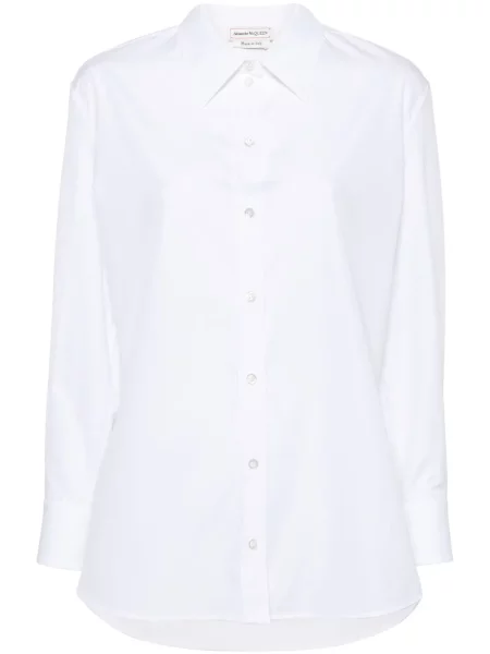 Cămașă Alexander Mcqueen din poplin alb