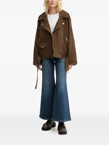 Карирани с яка дънки straight leg Levi's® с качулка синьо