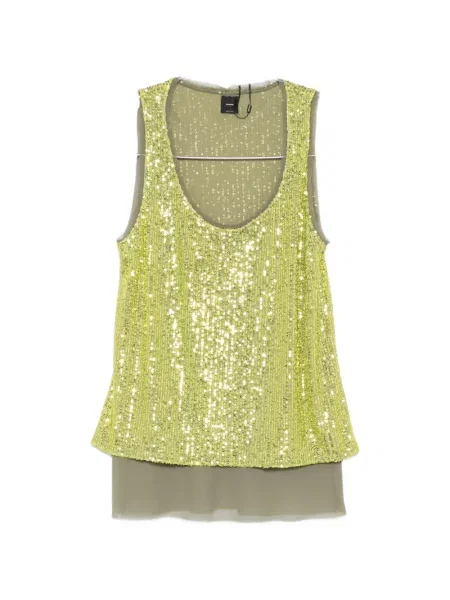 Top Pinko cu paiete verde