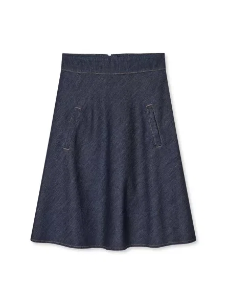 Spódnica jeansowa Mads Norgaard w kształcie litery A niebieska