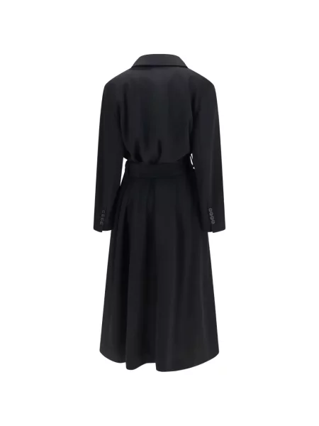 Vlněný dvouřadý kabát Dolce & Gabbana černý