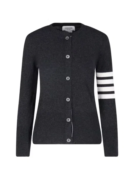 Cardigan Thom Browne din cașmir cu decolteu în V clasic gri