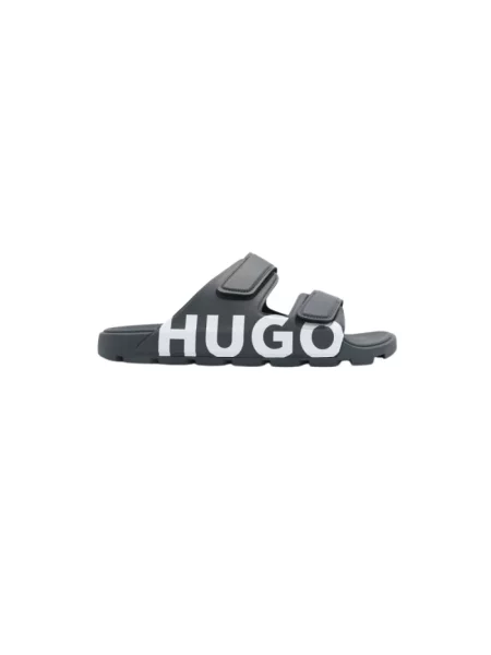 Kapcie Hugo z nadrukiem szare