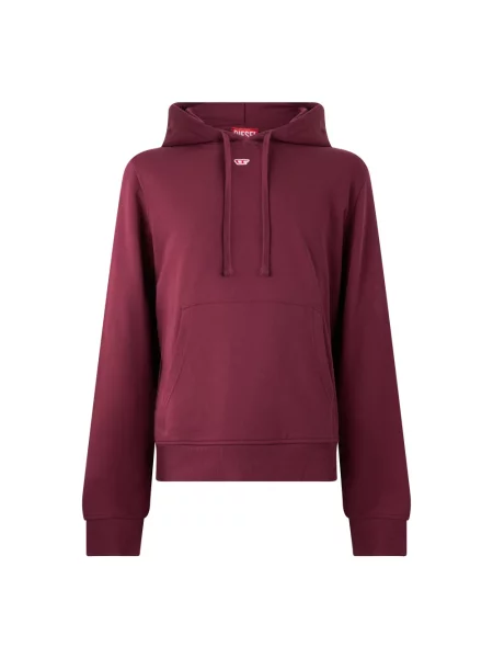 Bluza z kapturem Diesel z kapturem czerwona