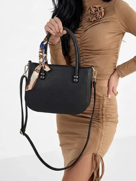 Geantă Resti din piele negru