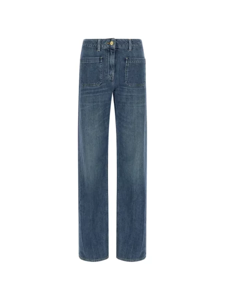 Blugi Elisabetta Franchi cu broderie albastru