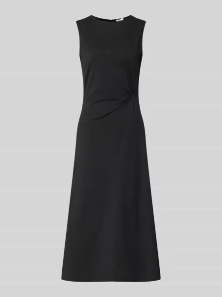 Dopasowana sukienka casualowa z mieszanki bawełny S.oliver Red Label czarna