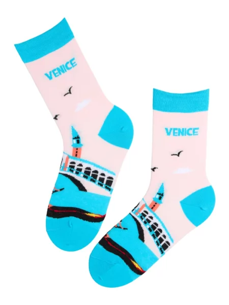 Sokisahtel Ponožky CITY SOCKS ROME' pink
