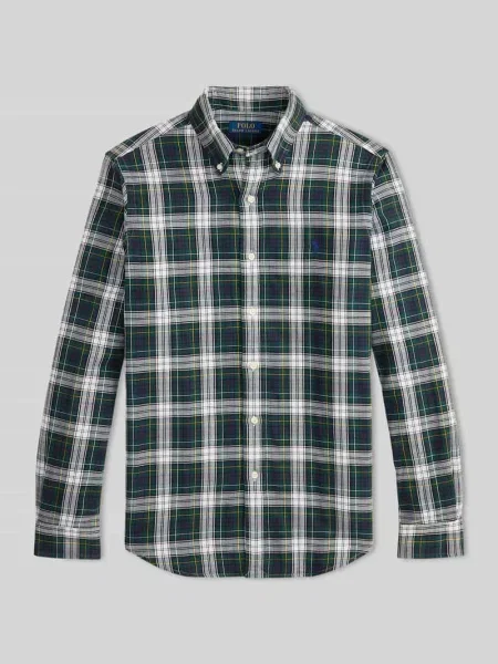 Koszula casualowa o kroju regular fit z wyhaftowanym logo Polo Ralph Lauren granatowa