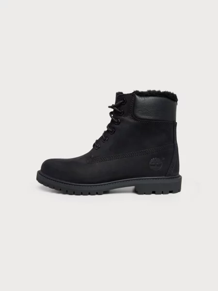 TIMBERLAND Šnurovacie členkové čižmy čierna