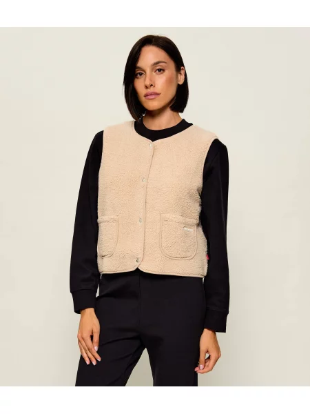 Joop! Jeans Din fleece vestă Tusja bej