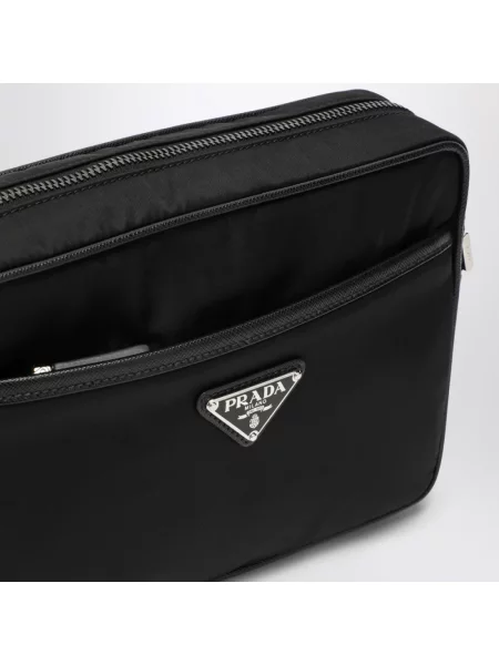 Torba crossbody Prada skórzana czarna