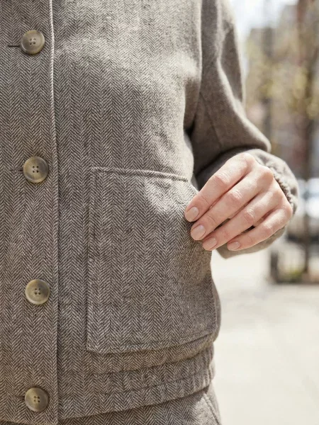 Бомбер Seventeen кашемір коричневий