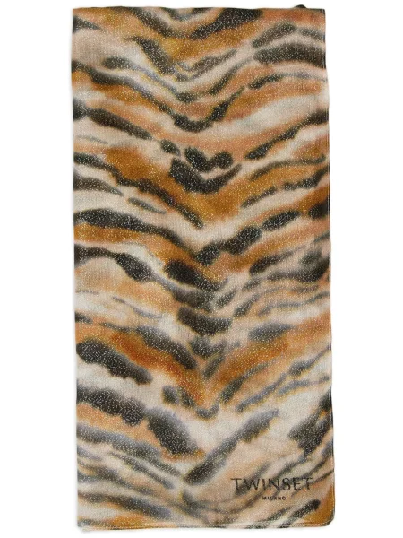 Fular Twinset cu imagine cu model leopard