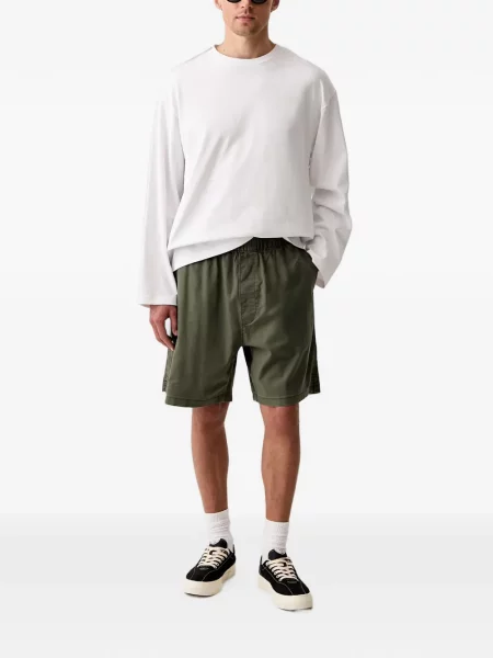 Pantaloni scurți din denim Levi's® din dantelă zdrențuiți cu talie înaltă albastru