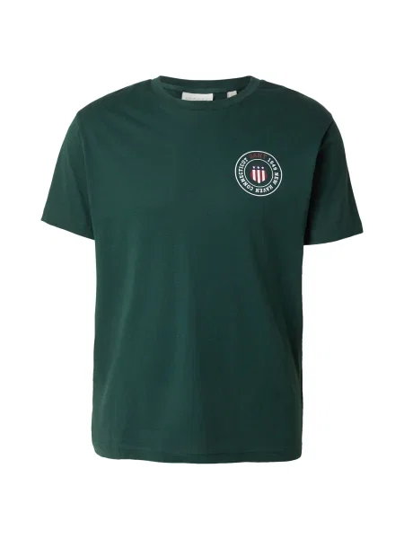 GANT Tricou bleumarin / verde smarald / roșu alb