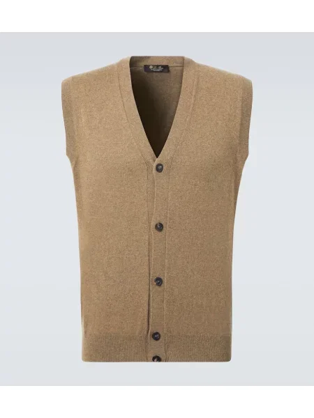 Vestă Loro Piana din cașmir bej