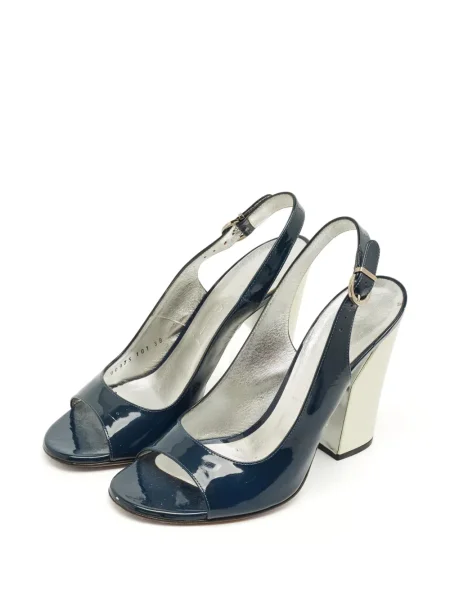 Sandale Casadei din piele slingback albastru