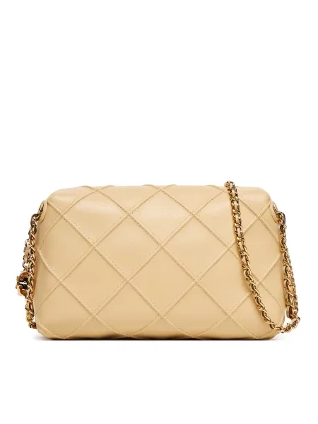 Ročna torba Tory Burch Fleming Small Écru