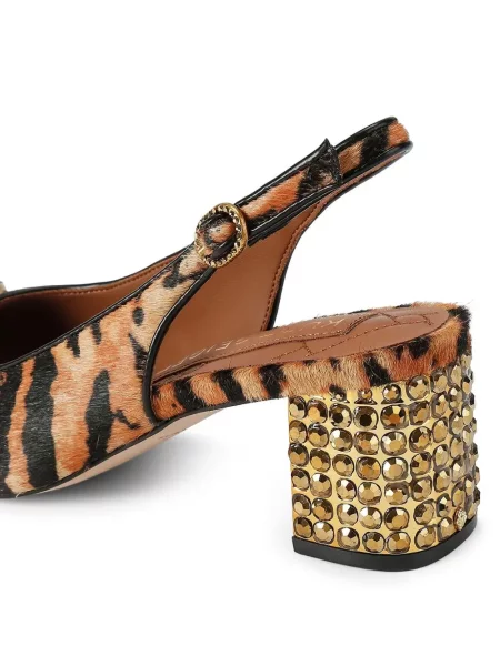 Pantofi cu toc Kurt Geiger London slingback maro