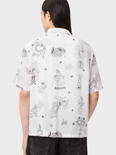 Сорочка Allsaints біла