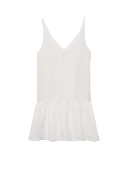 MANGO TEEN Rochie ARENA murdar alb