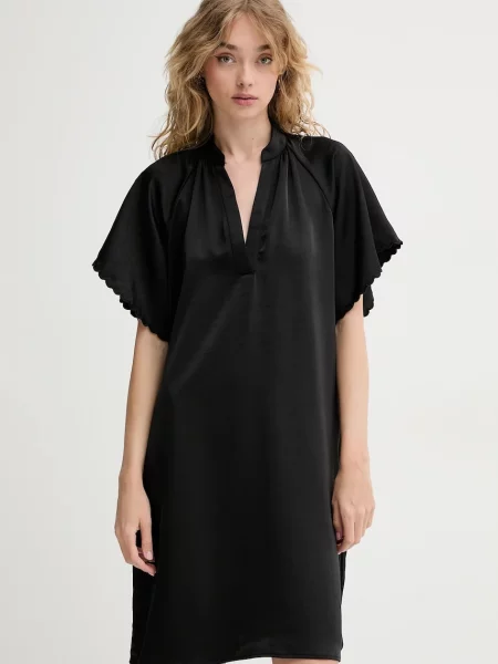 Bruuns Bazaar rochie mini oversize negru