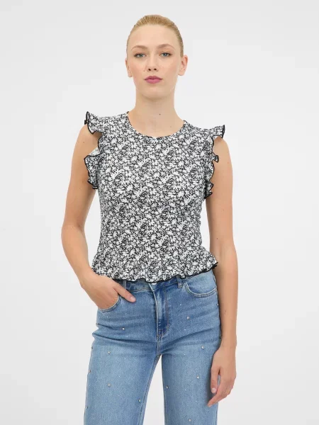 Tricou Orsay scurt negru