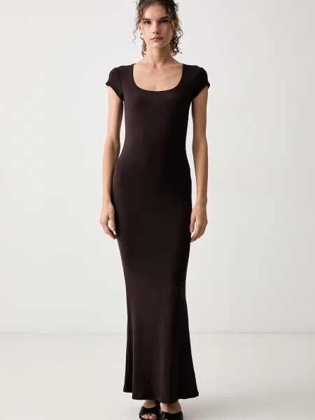 Guess rochie cu modal maro