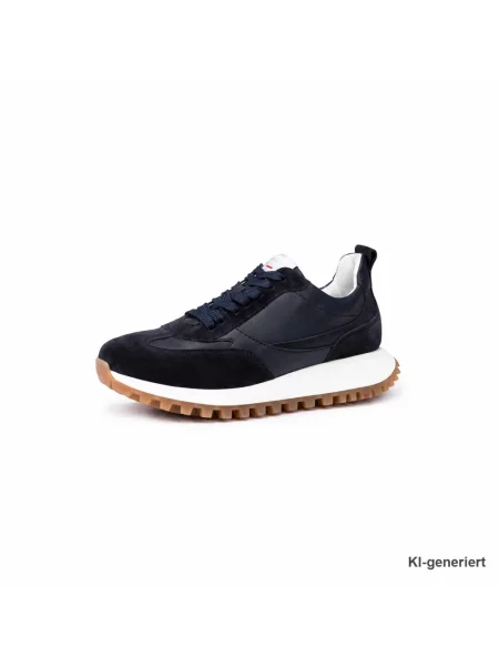 Sneakersy Lloyd skórzane niebieskie