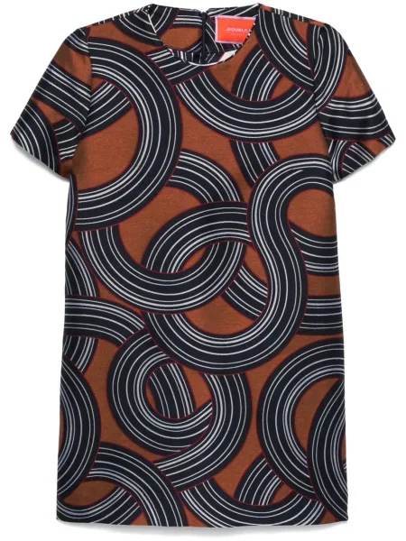 Rochie mini La Doublej de costum albastru