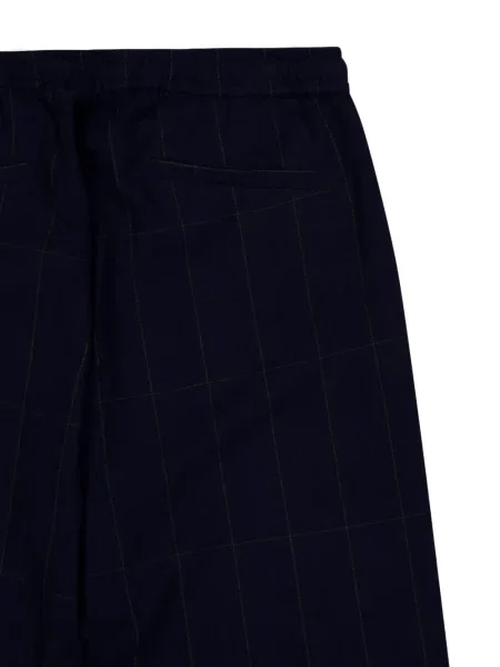 Pantaloni Baziszt în carouri albastru