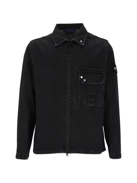 Geacă de blugi Stone Island cu strasuri negru