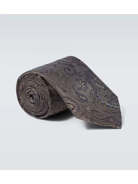 Svilena kravata Canali rjava