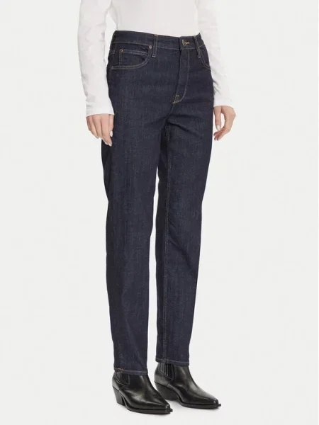 Lee Jeans hlače Carol Mornarsko Straight Fit modra