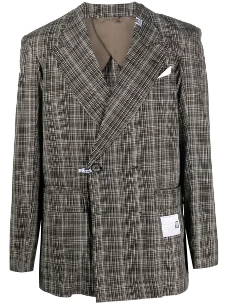 Sacou Maison Mihara Yasuhiro în carouri negru