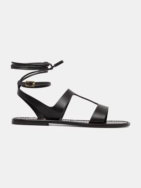 Шкіряні сандалі Weekend Max Mara LEMMA коричневий