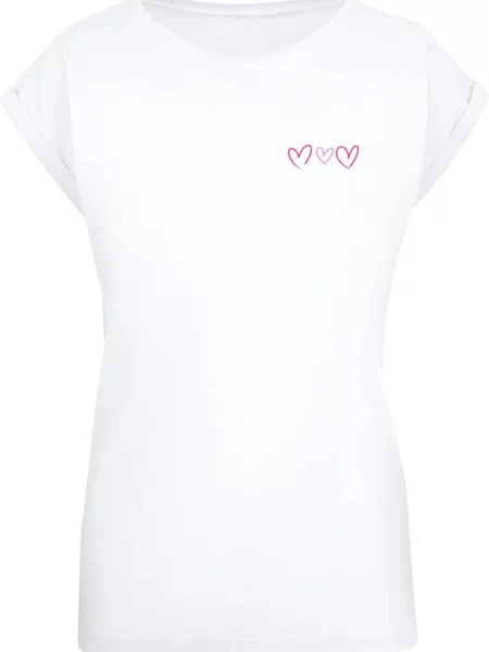 Mister Tee Tricou Always Trust Your Heart fucsia / roz deschis / negru alb
