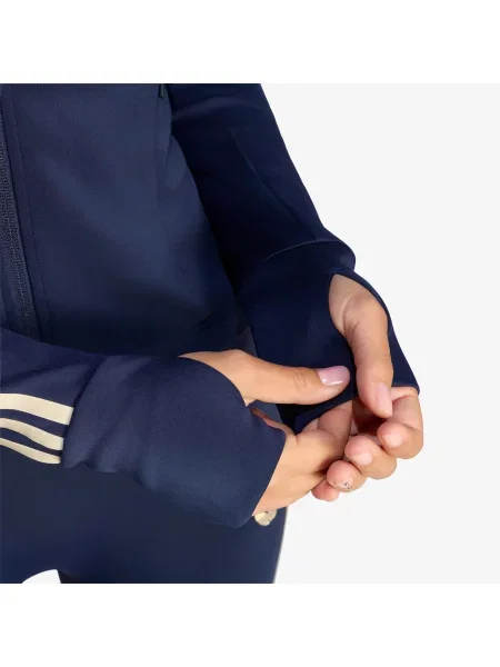 Hanorac cu fermoar Adidas Performance albastru