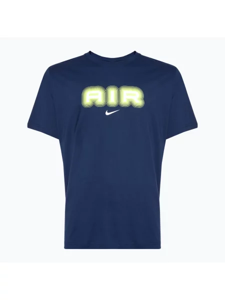 Férfi Nike Air Graphic midnight navy/volt póló. Méret: haditengerészet
