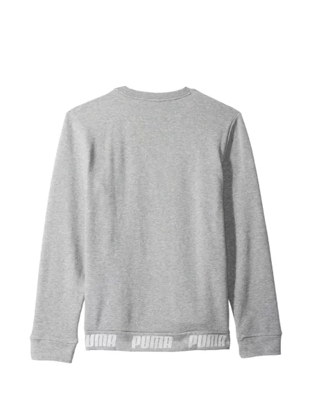 Hanorac crewneck Puma cu decolteu rotund gri