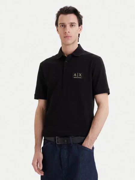 Armani Exchange Поло чорний