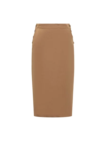 Spódnica midi Max Mara brązowa