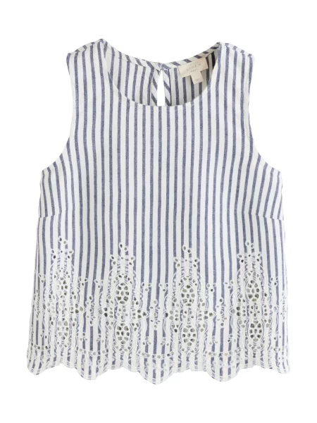 Next Bluză albastru alb