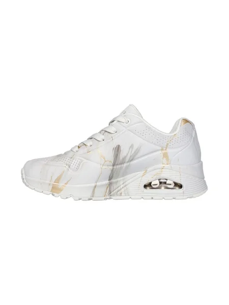 Pantofi Skechers streetstyle alb