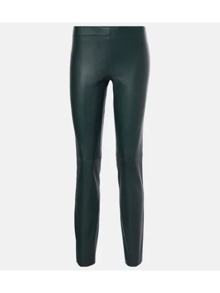 Pantaloni Stouls din piele negru