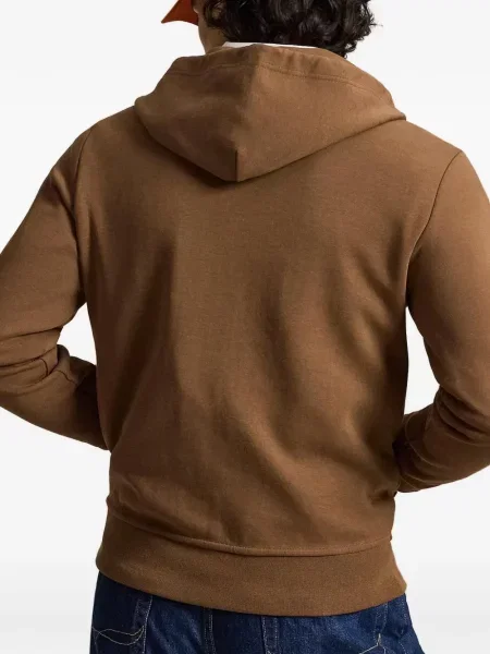 Scurt șapcă Polo Ralph Lauren cu broderie din jerseu maro