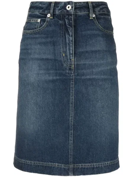 Fustă din denim Kenzo albastru