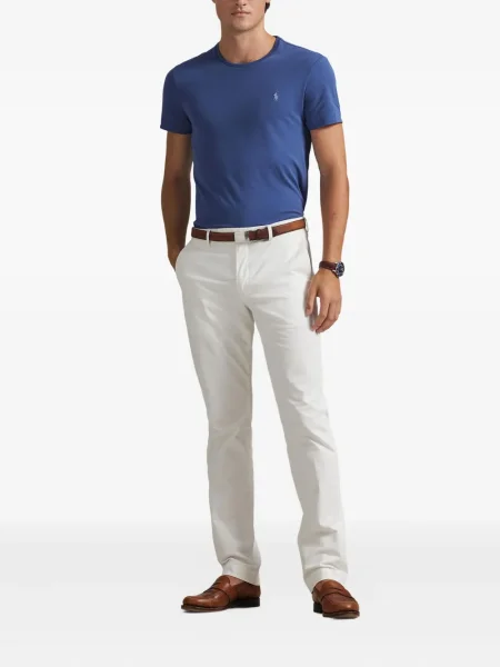 Șapcă Polo Ralph Lauren cu broderie din țesătură twill în carouri albastru